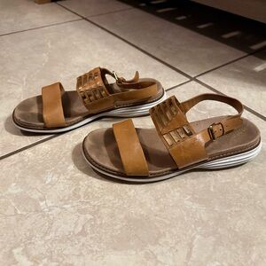 Cole Haan Original Grand Huarache Pecan Leather Sandal